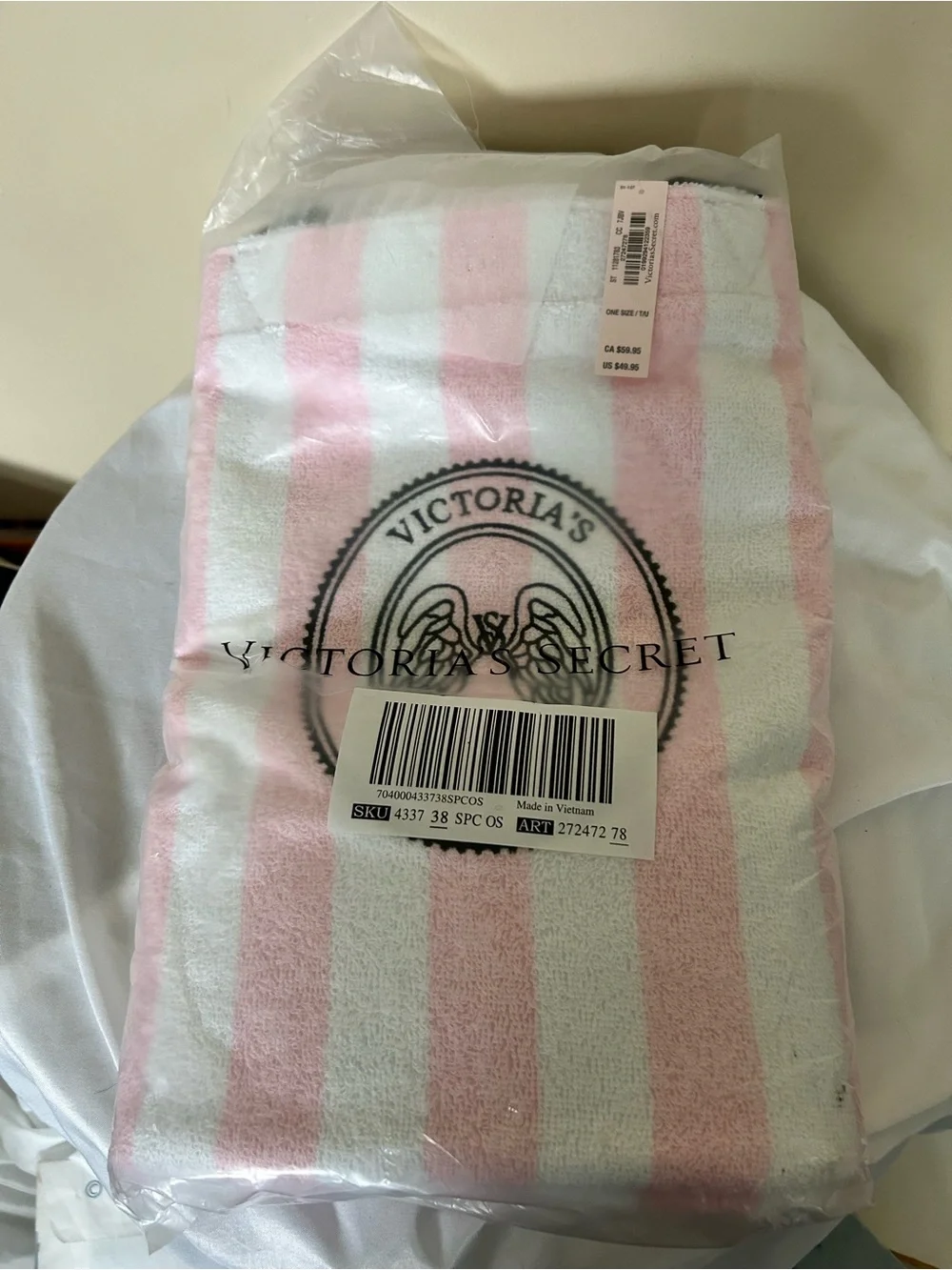 Victorias Secret striped pink
